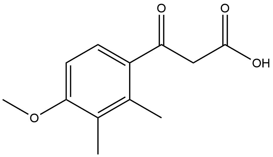 4-Methoxy-2,3-dimethyl-β-oxobenzenepropanoic acid Structure