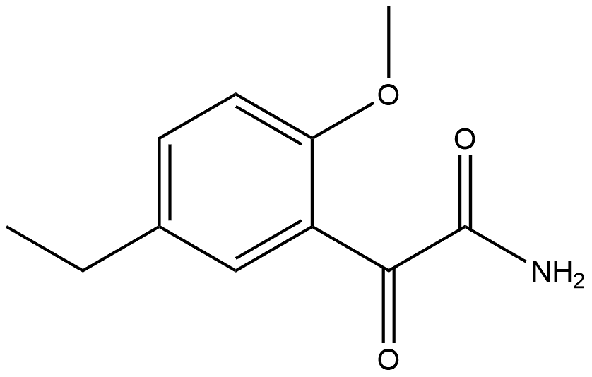 5-Ethyl-2-methoxy-α-oxobenzeneacetamide Structure