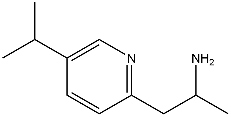 2-Pyridineethanamine, α-methyl-5-(1-methylethyl)- Structure