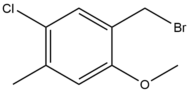 1-(Bromomethyl)-5-chloro-2-methoxy-4-methylbenzene Structure