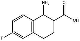 1-amino-6-fluoro-1,2,3,4-tetrahydronaphthalene-2-carboxylic acid Structure