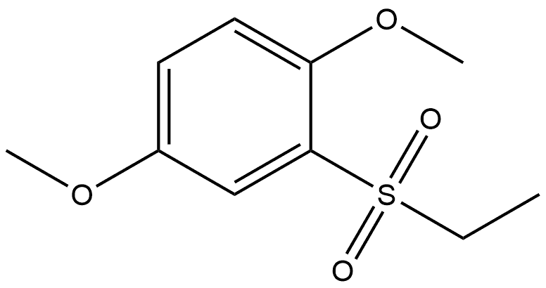 2-(Ethylsulfonyl)-1,4-dimethoxybenzene Structure