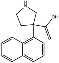 3-Pyrrolidinecarboxylic acid, 3-(1-naphthalenyl)- Structure