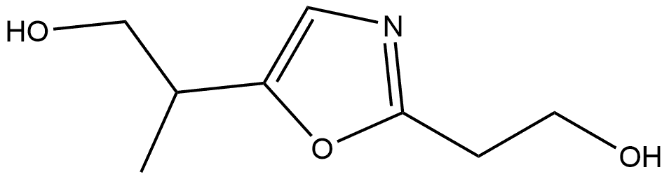 2-[2-(2-hydroxyethyl)-1,3-oxazol-5-yl]propan-1-ol Structure