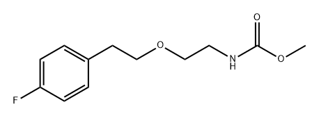 Carbamic acid, [2-[2-(4-fluorophenyl)ethoxy]ethyl]-, methyl ester (9CI) 구조식 이미지