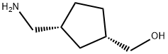 Cyclopentanemethanol, 3-(aminomethyl)-, (1S,3R)- Structure