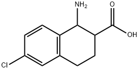 1-amino-6-chloro-1,2,3,4-tetrahydronaphthalene-2-carboxylic acid Structure