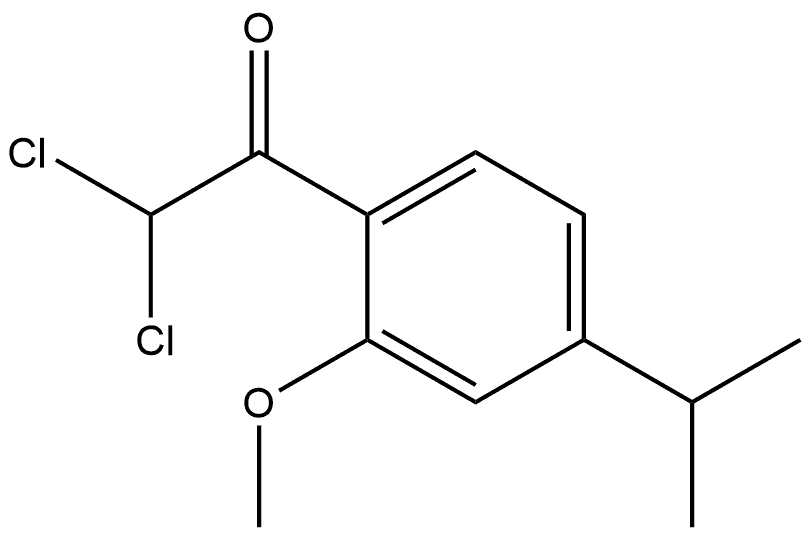 2,2-dichloro-1-(4-isopropyl-2-methoxyphenyl)ethanone Structure