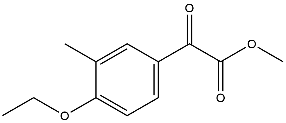 Methyl 4-ethoxy-3-methyl-α-oxobenzeneacetate Structure