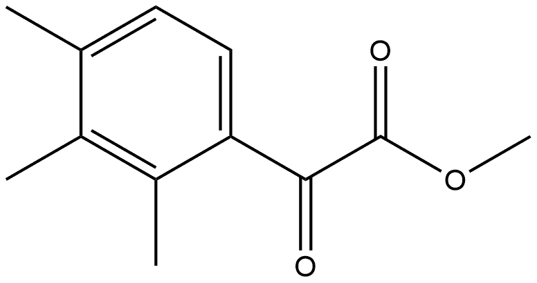 Methyl 2,3,4-trimethyl-α-oxobenzeneacetate Structure