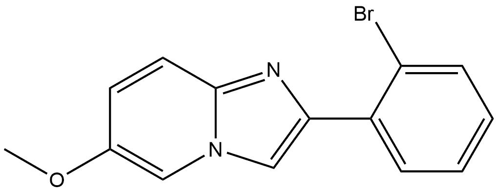 2-(2-Bromophenyl)-6-methoxyimidazo[1,2-a]pyridine Structure