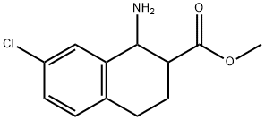 methyl 1-amino-7-chloro-1,2,3,4-tetrahydronaphthalene-2-carboxylate 구조식 이미지