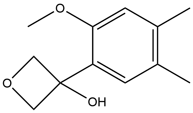 3-(2-Methoxy-4,5-dimethylphenyl)-3-oxetanol Structure