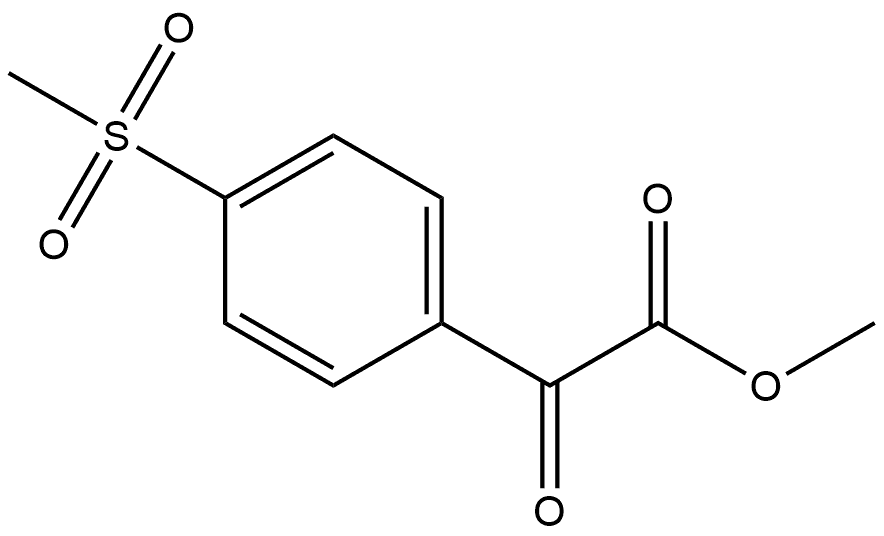 Methyl 4-(methylsulfonyl)-α-oxobenzeneacetate Structure