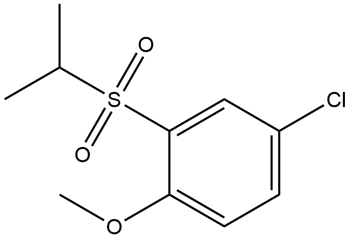 4-Chloro-1-methoxy-2-[(1-methylethyl)sulfonyl]benzene Structure