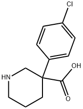 3-Piperidinecarboxylic acid, 3-(4-chlorophenyl)- Structure