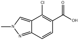 4-Chloro-2-methyl-2H-indazole-5-carboxylic acid Structure