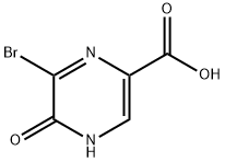 2-Pyrazinecarboxylic acid, 6-bromo-4,5-dihydro-5-oxo- Structure