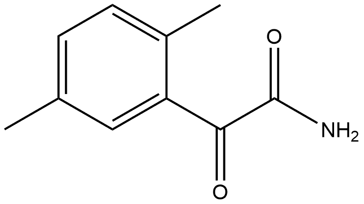 2,5-Dimethyl-α-oxobenzeneacetamide Structure