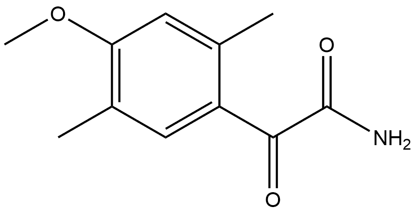 4-Methoxy-2,5-dimethyl-α-oxobenzeneacetamide Structure