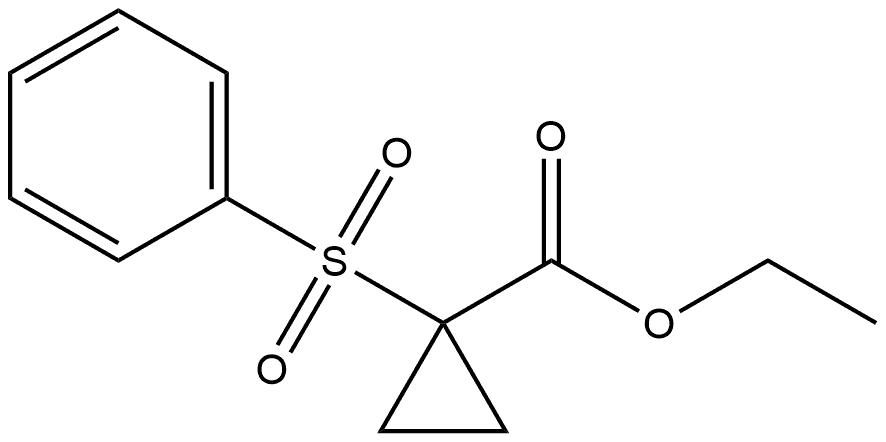 ethyl 1-(phenylsulfonyl)cyclopropane-1-carboxylate Structure