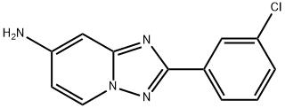 2-(3-Chlorophenyl)-[1,2,4]triazolo[1,5-a]pyridin-7-amine 구조식 이미지