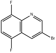 3-BROMO-5.8-DIFLUOROQUINOLINE Structure