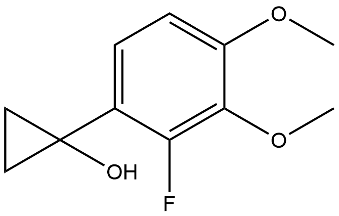 1-(2-Fluoro-3,4-dimethoxyphenyl)cyclopropanol Structure