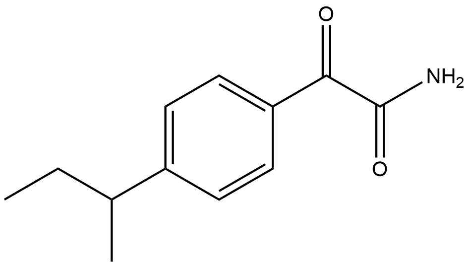 4-(1-Methylpropyl)-α-oxobenzeneacetamide Structure