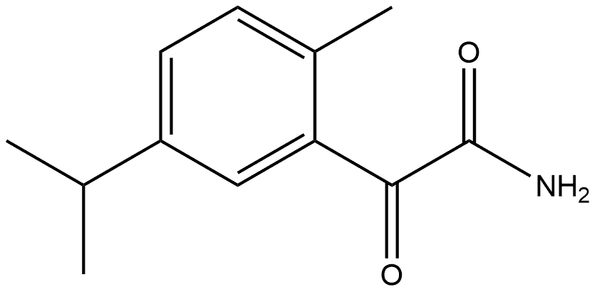 2-Methyl-5-(1-methylethyl)-α-oxobenzeneacetamide Structure