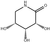 2-Piperidinone, 3,4,5-trihydroxy-, (3R,4R,5R)- Structure