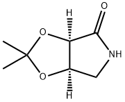 4H-1,3-Dioxolo[4,5-c]pyrrol-4-one, tetrahydro-2,2-dimethyl-, (3aR,6aR)- 구조식 이미지