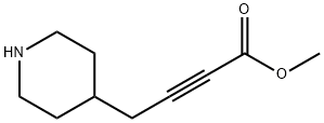 2-Butynoic acid, 4-(4-piperidinyl)-, methyl ester Structure