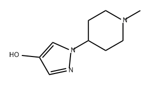 1H-Pyrazol-4-ol, 1-(1-methyl-4-piperidinyl)- Structure