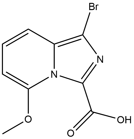 1-bromo-5-methoxyimidazo[1,5-a]pyridine-3-carboxylic acid Structure