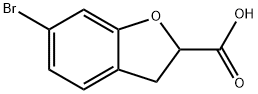 6-bromo-2,3-dihydro-1-benzofuran-2-carboxylic acid 구조식 이미지