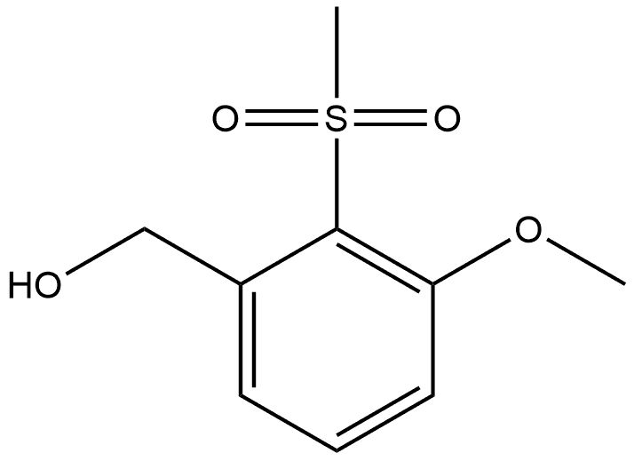 3-Methoxy-2-(methylsulfonyl)benzenemethanol Structure