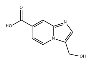 Imidazo[1,2-a]pyridine-7-carboxylic acid, 3-(hydroxymethyl)- Structure