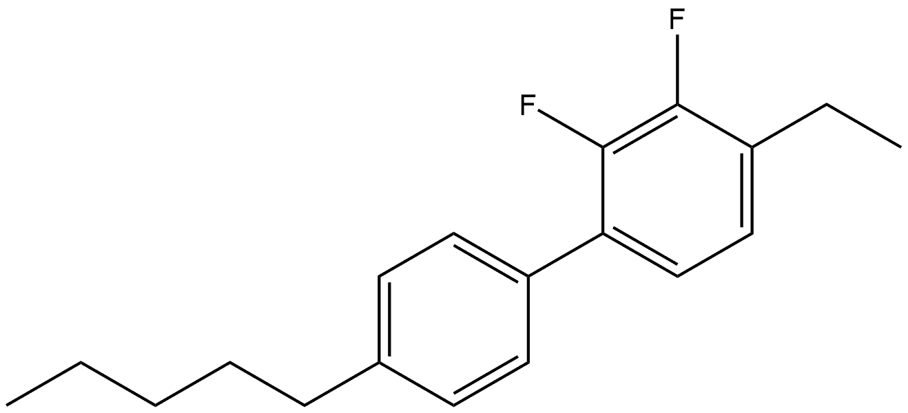 4-Ethyl-2,3-difluoro-4'-pentyl-1,1'-biphenyl Structure