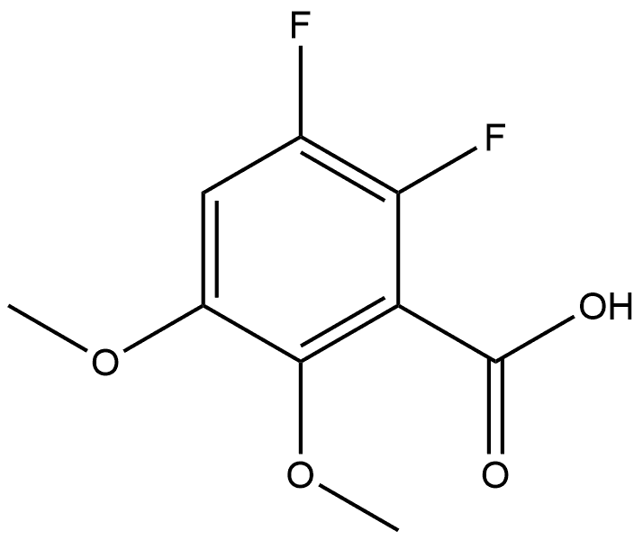 2,3-Difluoro-5,6-dimethoxybenzoic acid Structure