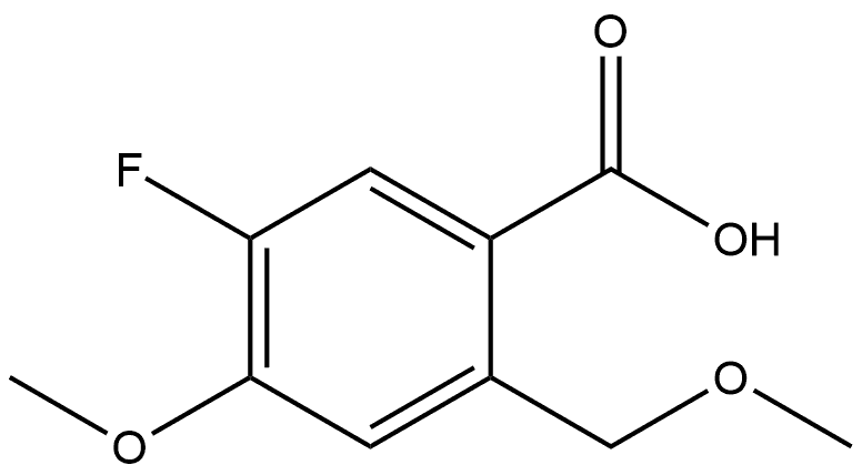 5-Fluoro-4-methoxy-2-(methoxymethyl)benzoic acid Structure