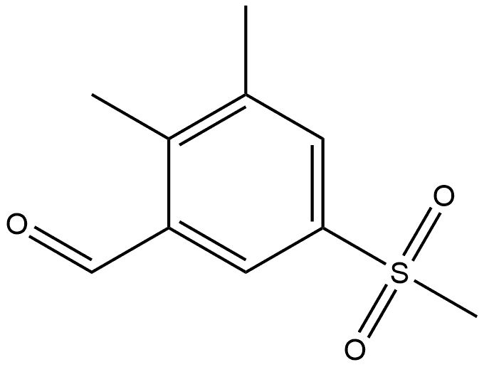 2,3-Dimethyl-5-(methylsulfonyl)benzaldehyde Structure