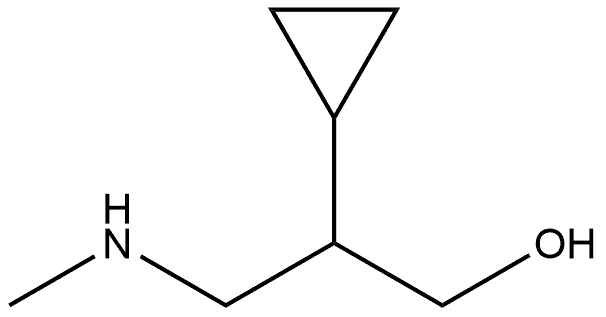 2-cyclopropyl-3-(methylamino)propan-1-ol Structure