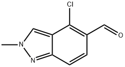 4-Chloro-2-methyl-2H-indazole-5-carbaldehyde Structure