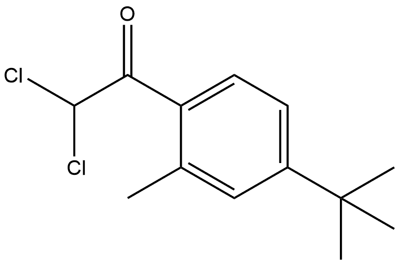 1-(4-(tert-butyl)-2-methylphenyl)-2,2-dichloroethanone Structure