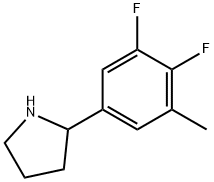 2-(3,4-difluoro-5-methylphenyl)pyrrolidine Structure