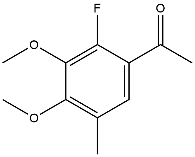 1-(2-Fluoro-3,4-dimethoxy-5-methylphenyl)ethanone Structure