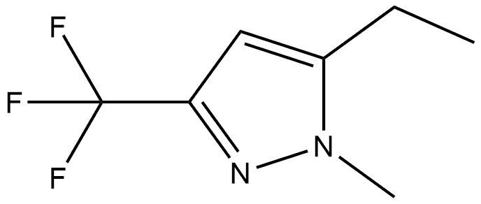 5-Ethyl-1-methyl-3-(trifluoromethyl)-1H-pyrazole Structure