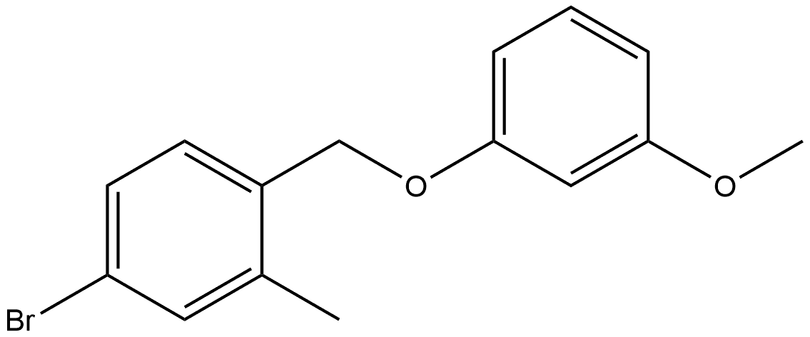 4-Bromo-1-[(3-methoxyphenoxy)methyl]-2-methylbenzene Structure