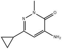 4-Amino-6-cyclopropyl-2-methyl-3(2H)-pyridazinone 구조식 이미지